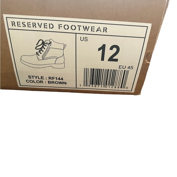 Men’s New In Box Leather Boots Size 12 - Picture 4 of 4